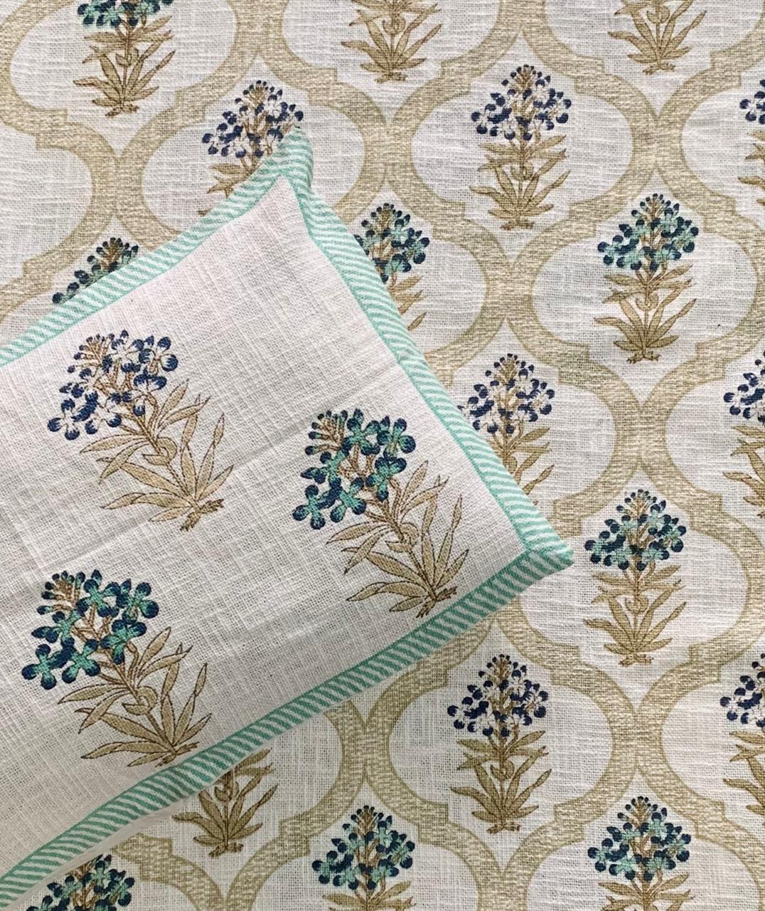 Sapphire Floral - Blue with Blue Floral Print