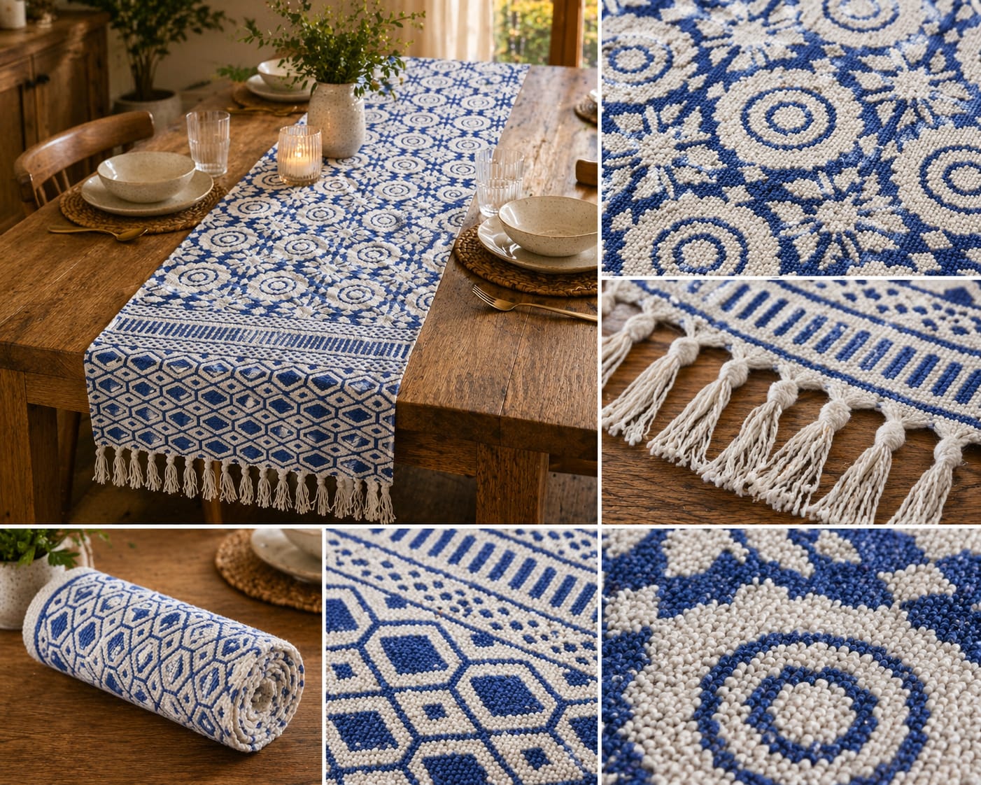 Indigo Geo Medallion