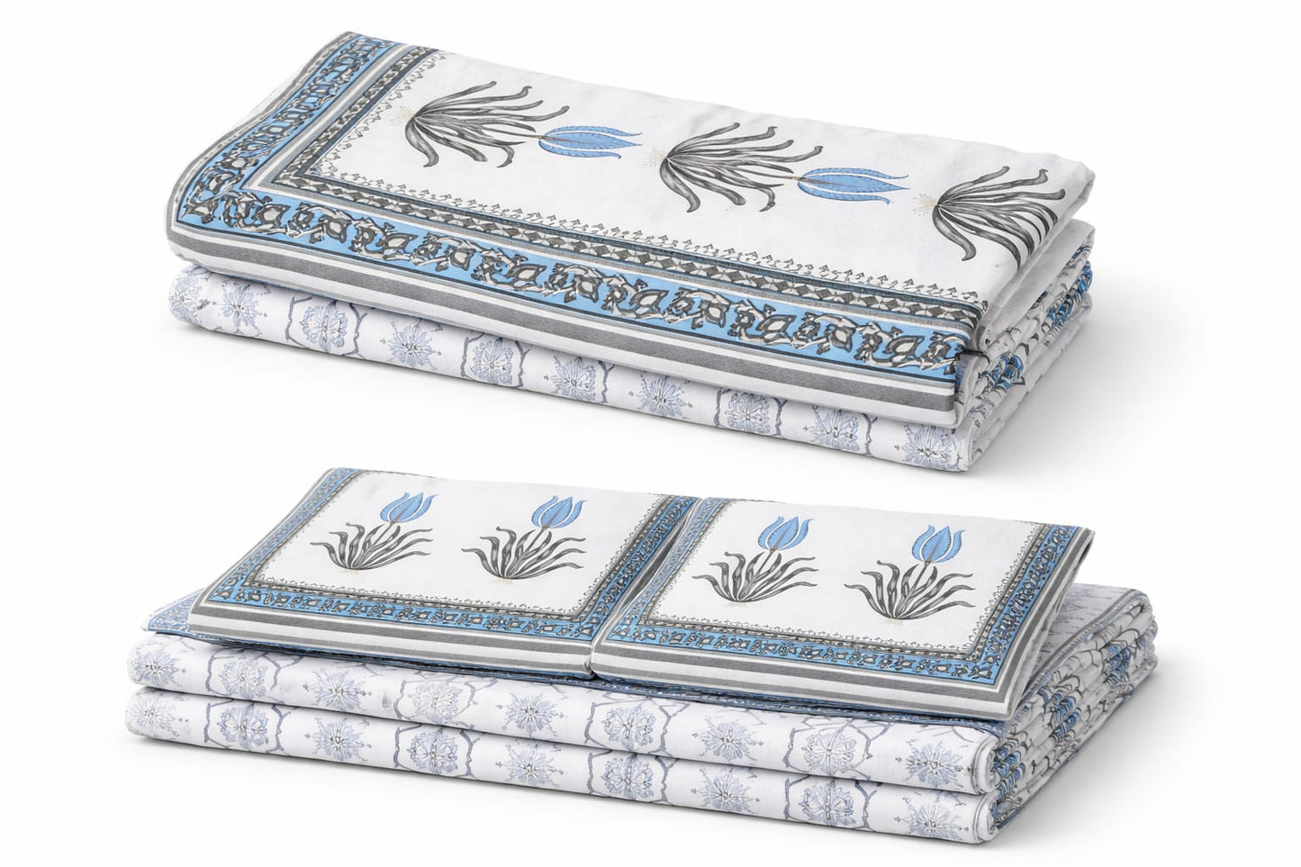 White & Blue Lotus