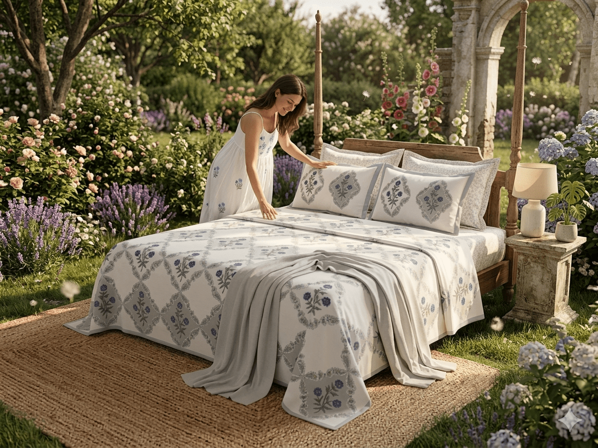 Neel Aangan - Bedsheet Set - ChapaSsyahii