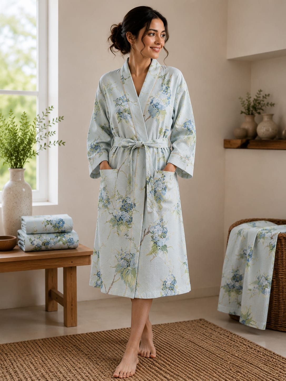 Luxury Cotton Waffle Bathrobes