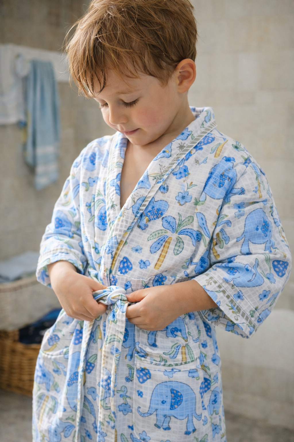 Kids Cotton Bathrobes