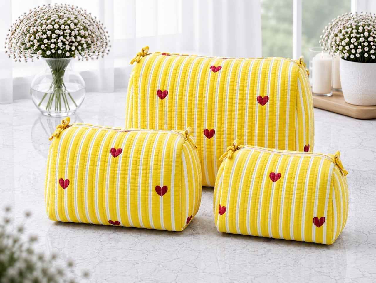 Quilted Utility Pouches – Pack of 3 - ChapaSsyahii