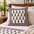 ChapaSsyahii Cushion Cover Set of 5 - Red Cypress, bed lifestyle