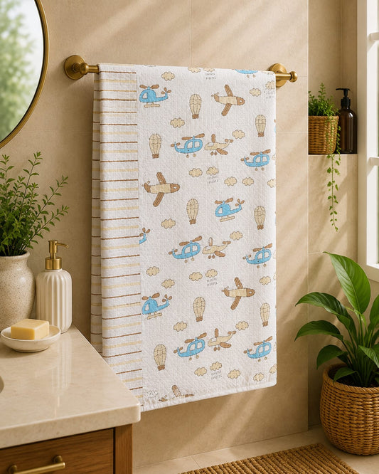 Sky Adventure Waffle Towel