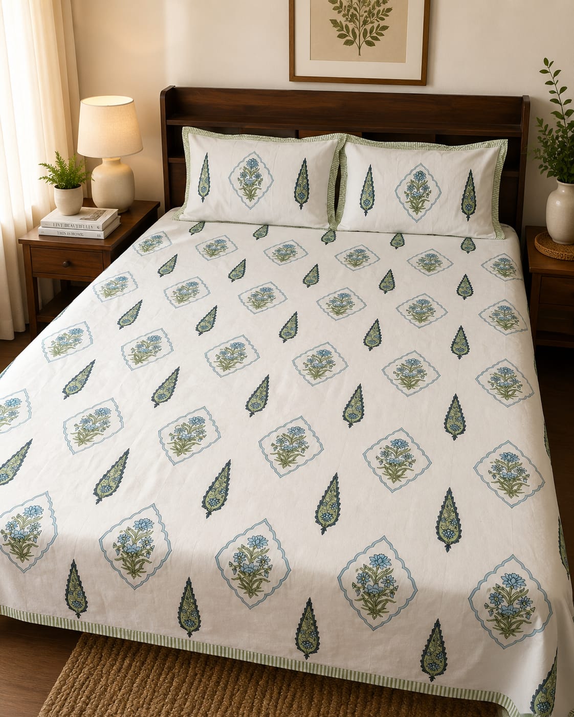Neel Vatika Heritage 260 TC Cotton Bedsheet