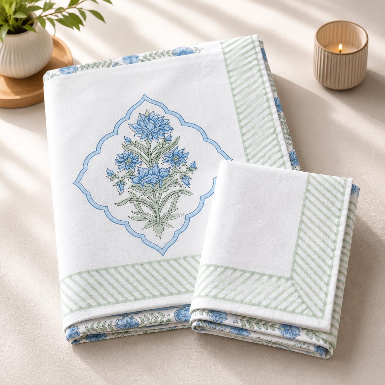 Neel Vatika Heritage 260 TC Cotton Bedsheet