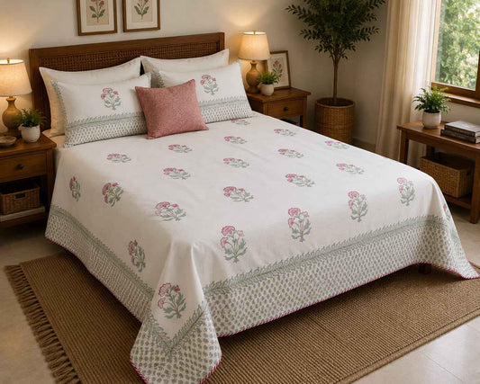 Soft Pink Carnation Dohar