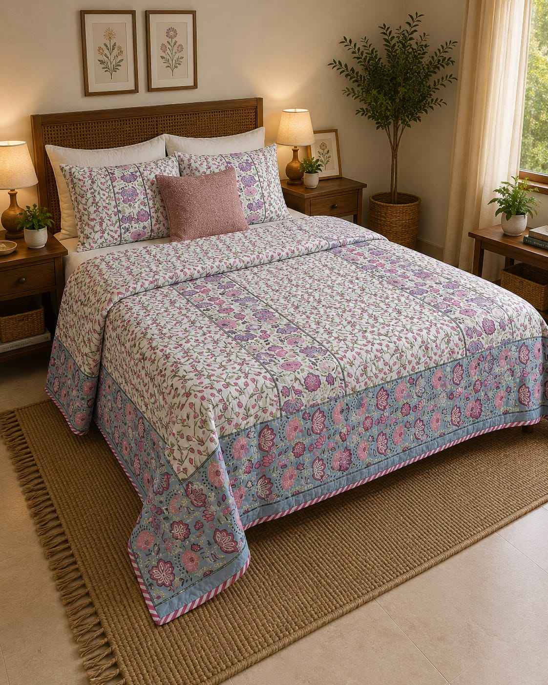 Pastel Garden Border Dohar