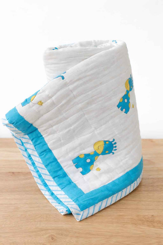 Blue Dinosaur (Aqua Striped Border) - ChapaSsyahii