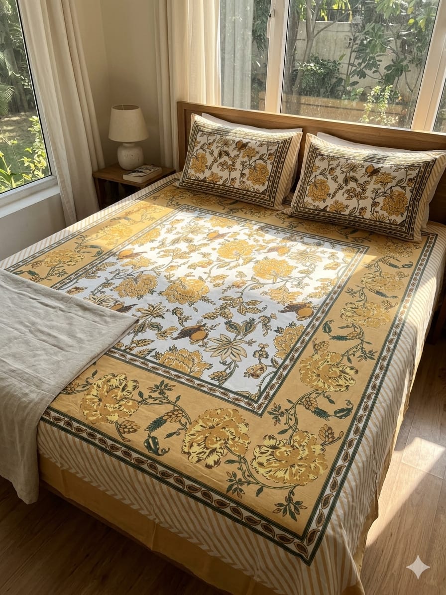 Sunehri Mughal Floral - ChapaSsyahii