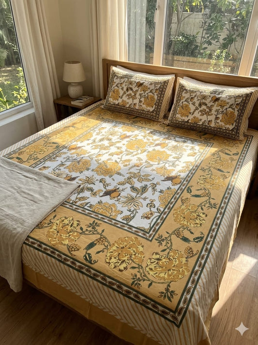 Sunehri Mughal Floral - ChapaSsyahii