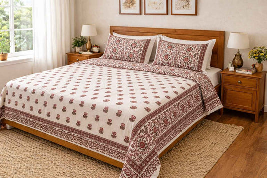 Maroon Floral Buti