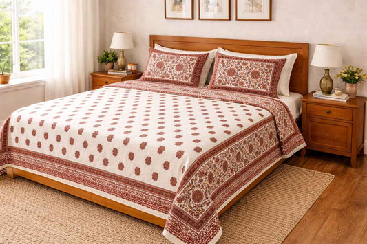 Rust Floral Buti