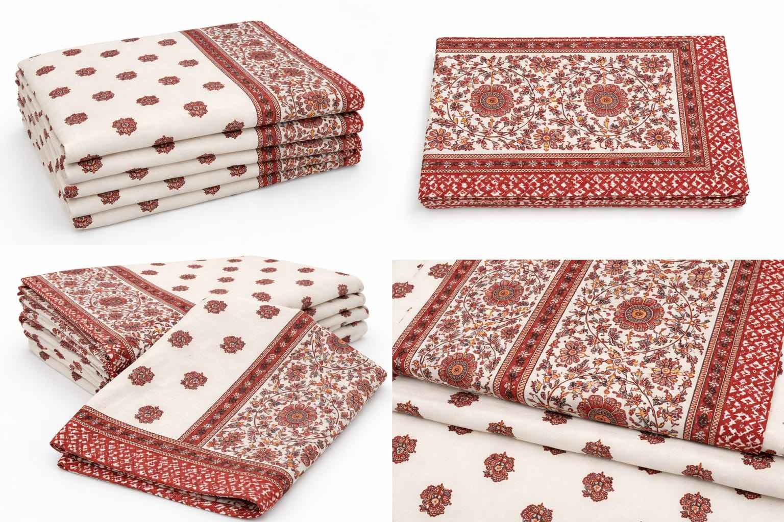 Rust Floral Buti