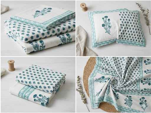 Teal Floral Buti