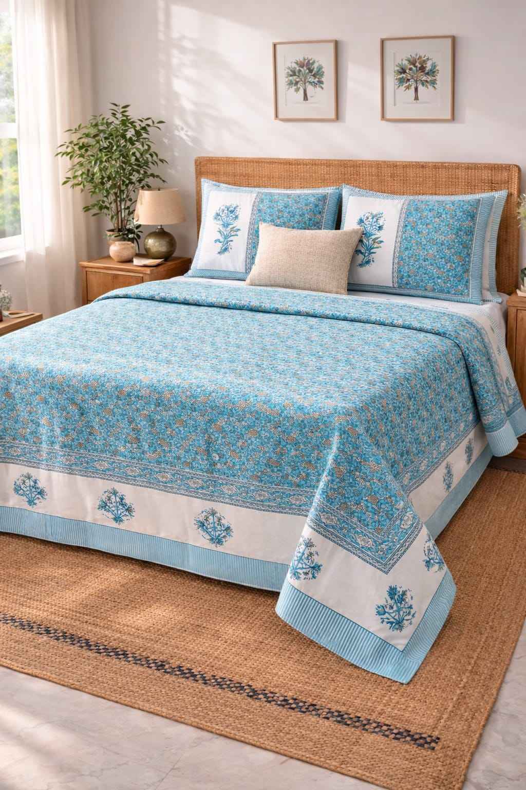 Sky Blue Floral