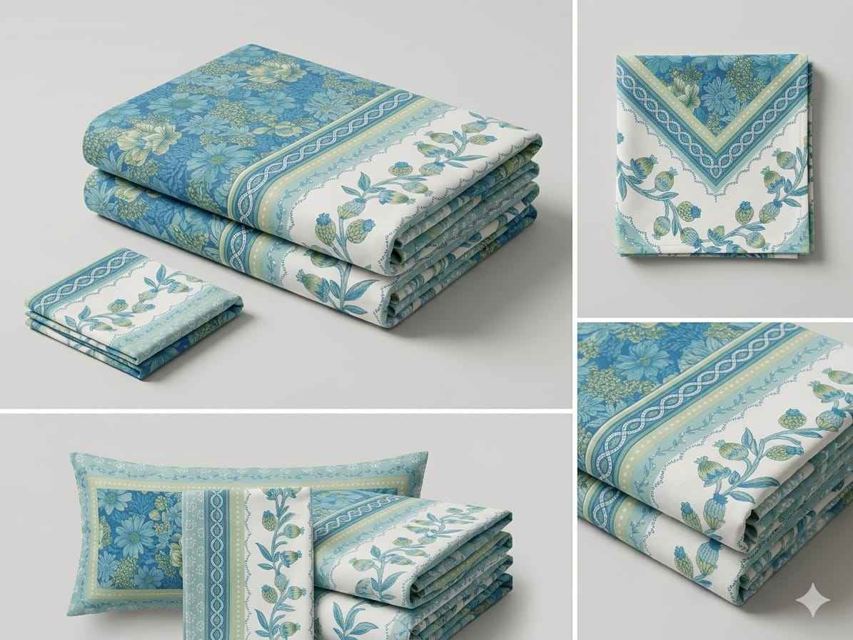 Aqua & Sage Floral