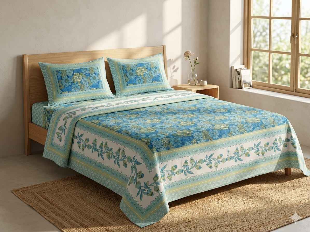 Aqua & Sage Floral