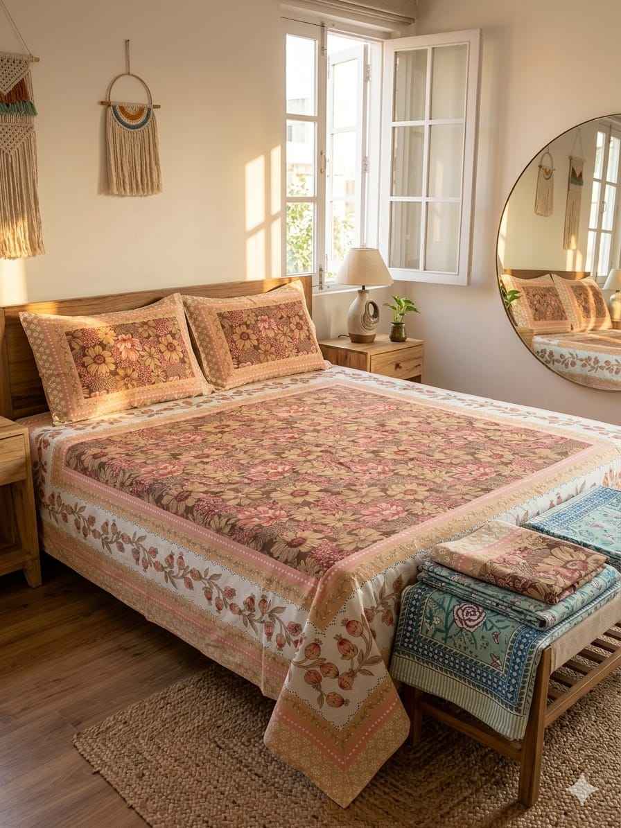 Rose & Brown Floral