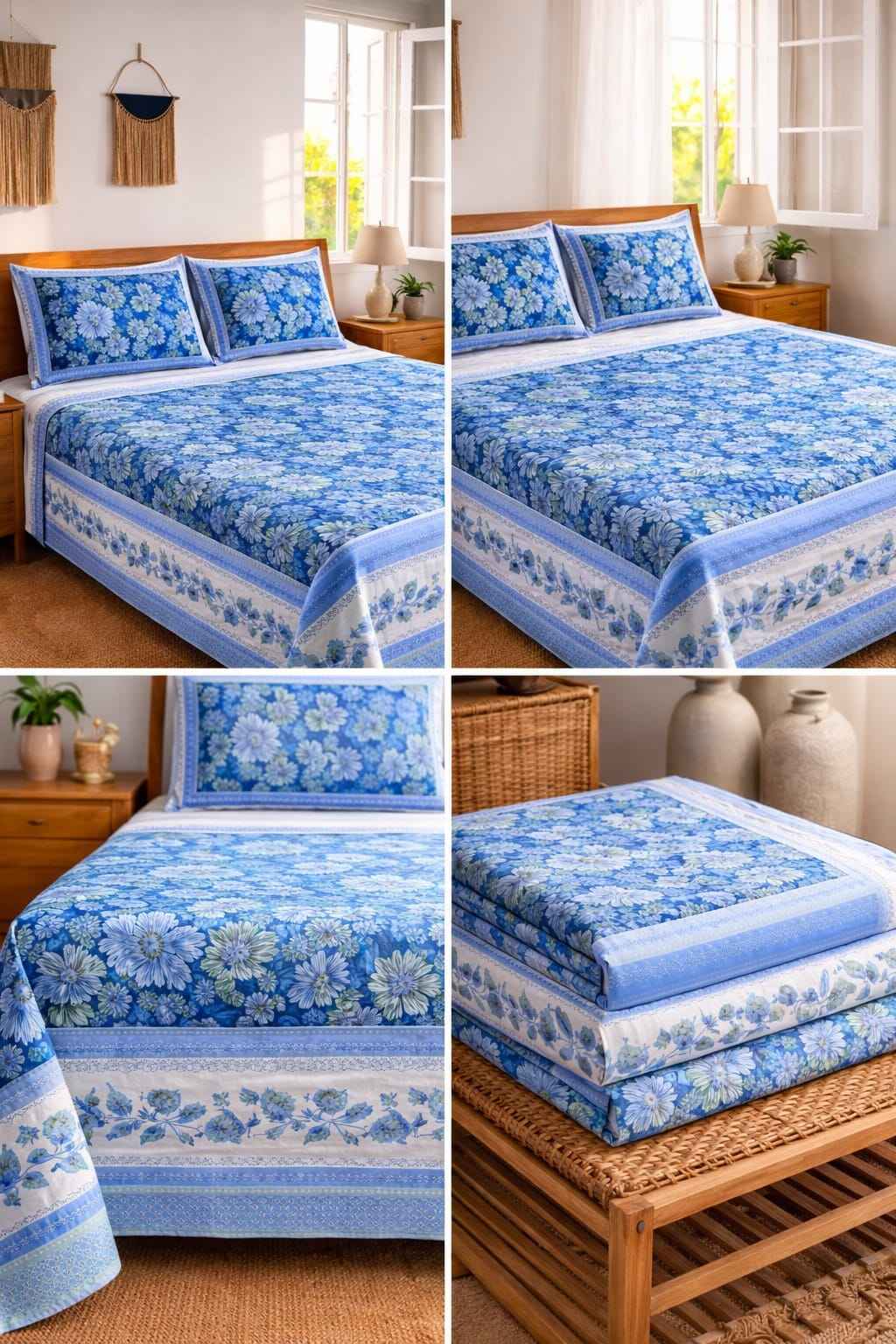 Sky Blue Daisy Floral