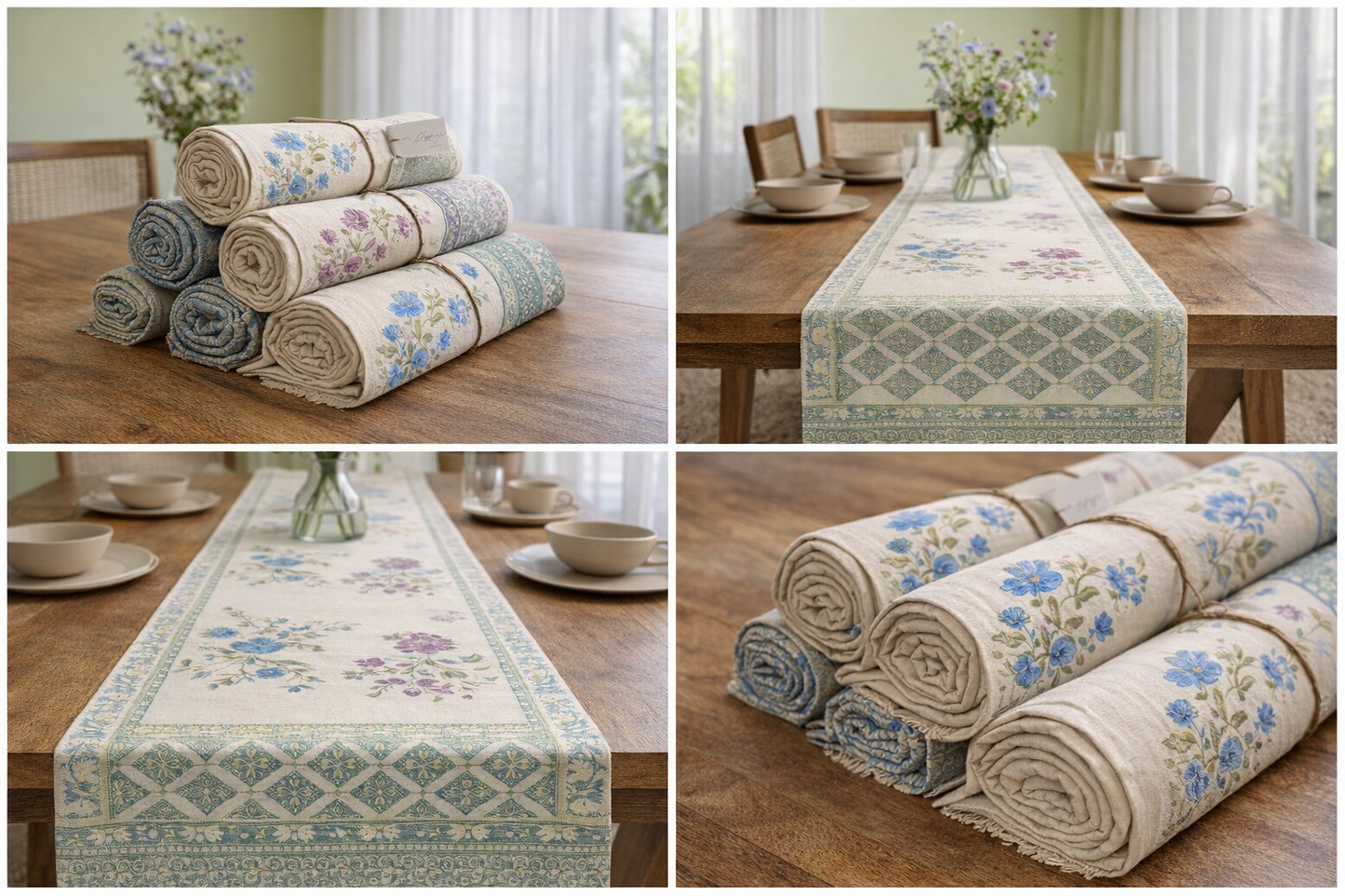Blue & Lilac Floral Garden