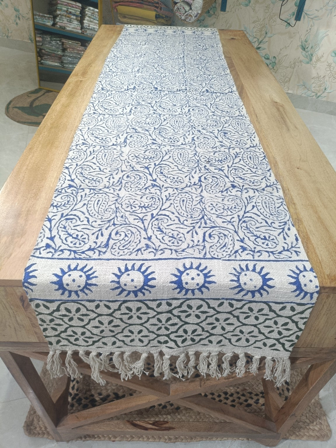 Classic Indigo Paisley Scroll