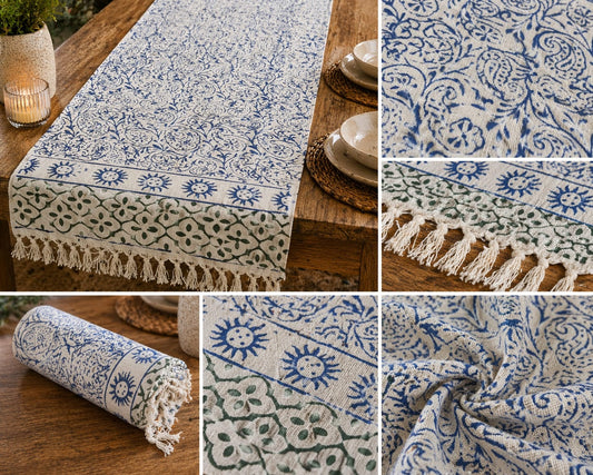 Classic Indigo Paisley Scroll