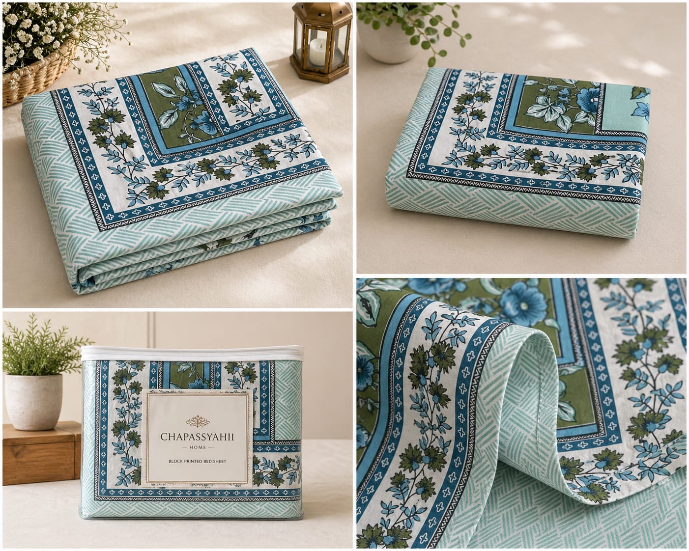 Aqua & Sage Floral