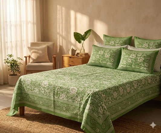 Olive Green Floral