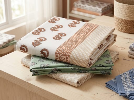 Rust Chevron Folk – Rust, Cream & Green