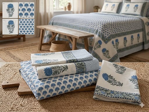 Indigo Botanical – Blue & White