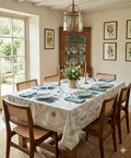 Aqua Border Botanical - Table Cover - ChapaSsyahii