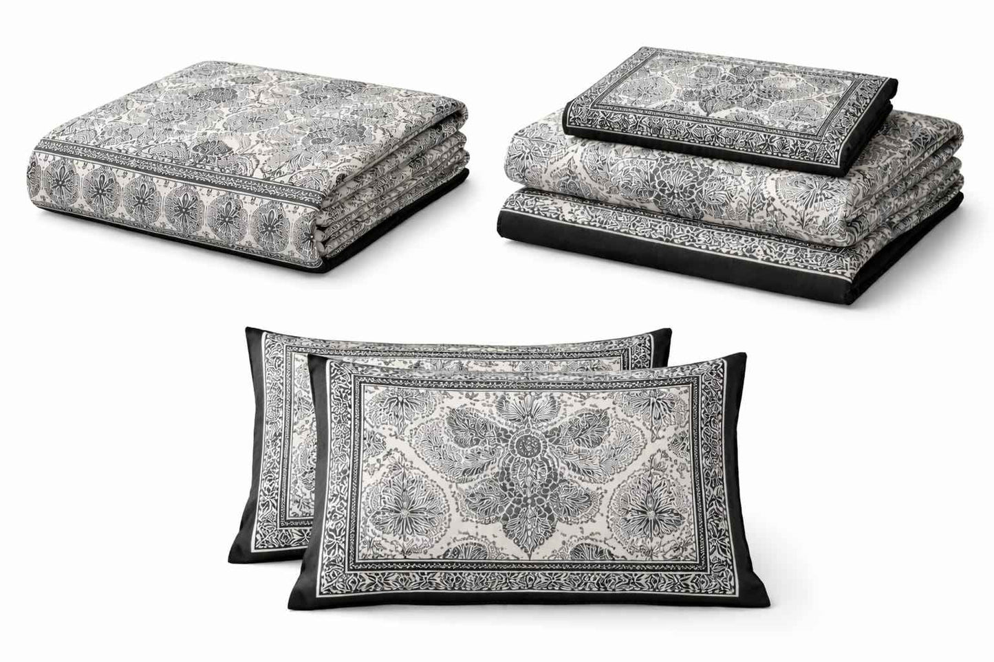 Black Paisley - Bedsheet Set - ChapaSsyahii
