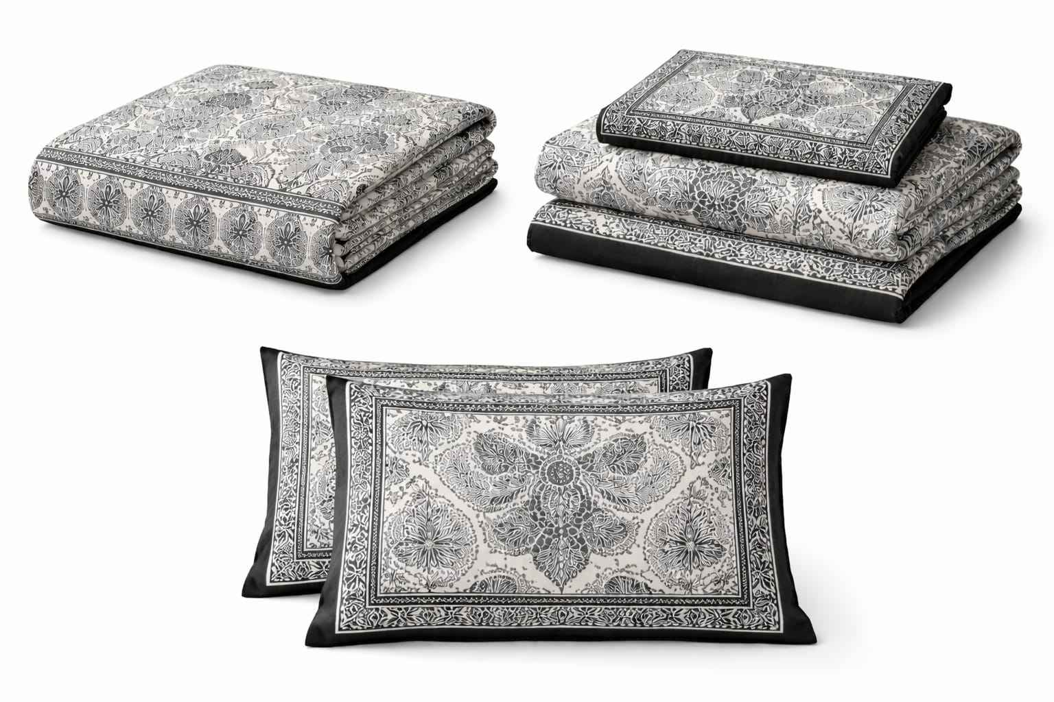 Black Paisley - Bedsheet Set - ChapaSsyahii