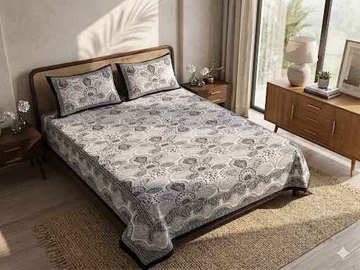 Black Paisley - Bedsheet Set - ChapaSsyahii