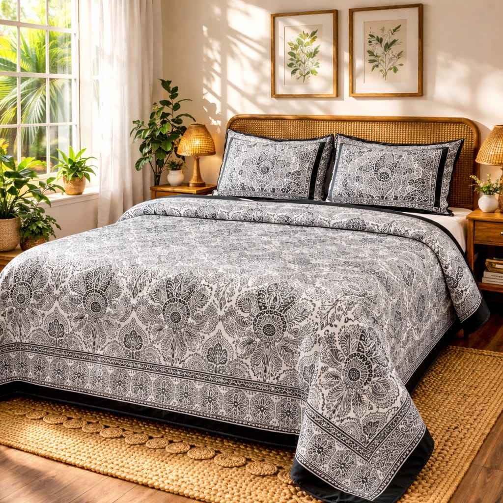 Black Paisley - Bedsheet Set - ChapaSsyahii