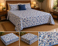 Blue Paisley Garden Dohar - Dohar - ChapaSsyahii