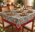 Teal Jacobean Bloom - Table Cover - ChapaSsyahii