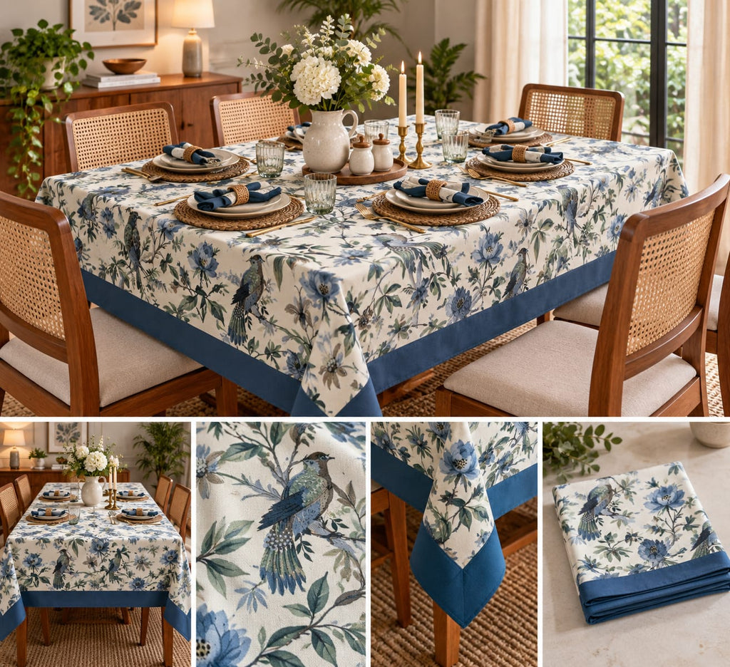 Blue Bird Garden - Table Cover - ChapaSsyahii