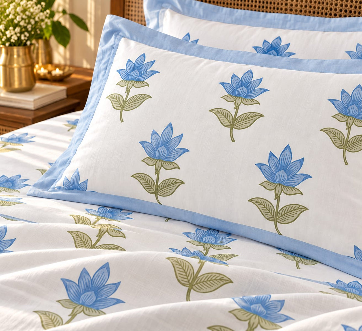 Neel Kamal Buti 210 TC Cotton Bedsheet by ChapaSSyahii