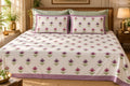 Gulabi Kamal Buti 210 TC Cotton Bedsheet by ChapaSSyahii