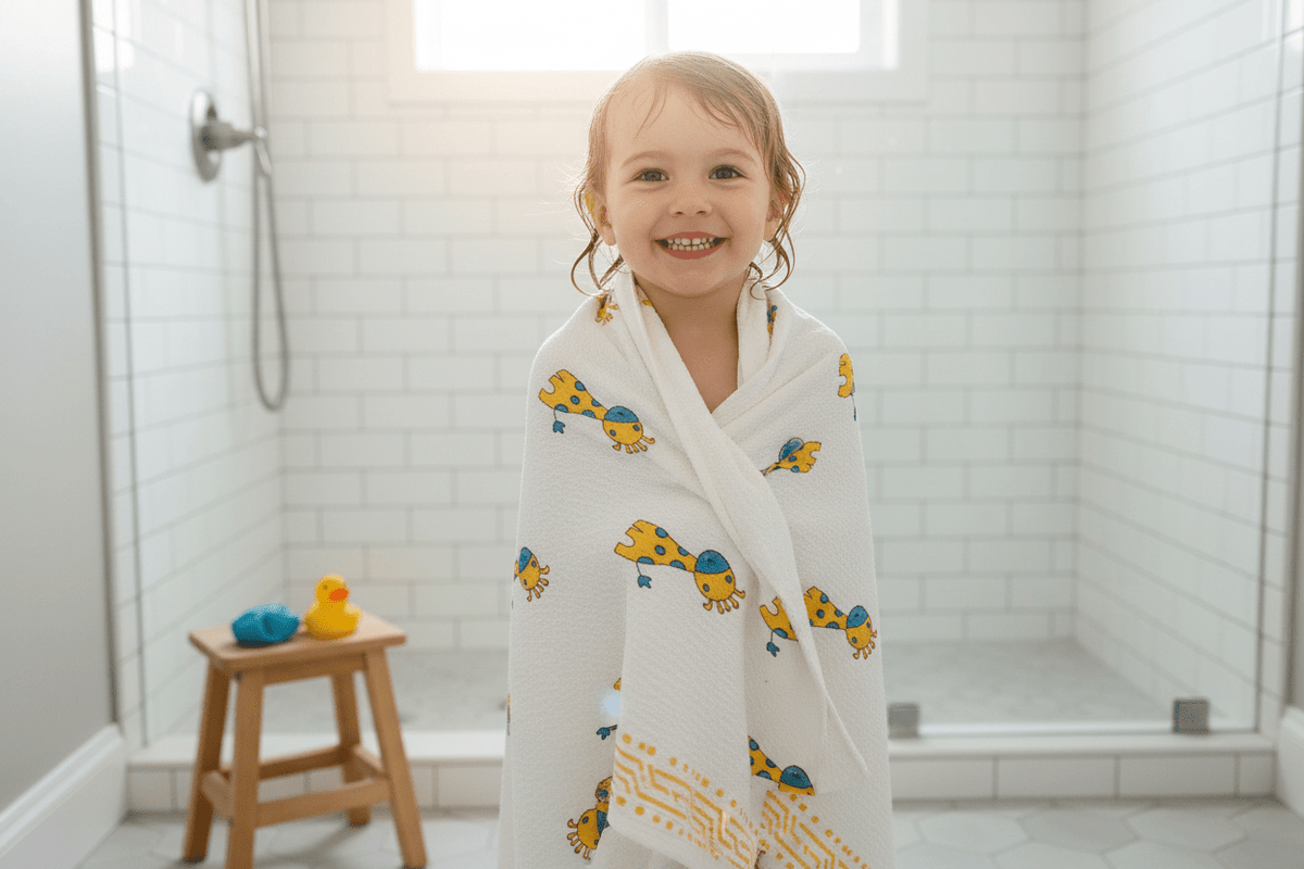 Giraffe Play Towel - Bath Towels - ChapaSsyahii