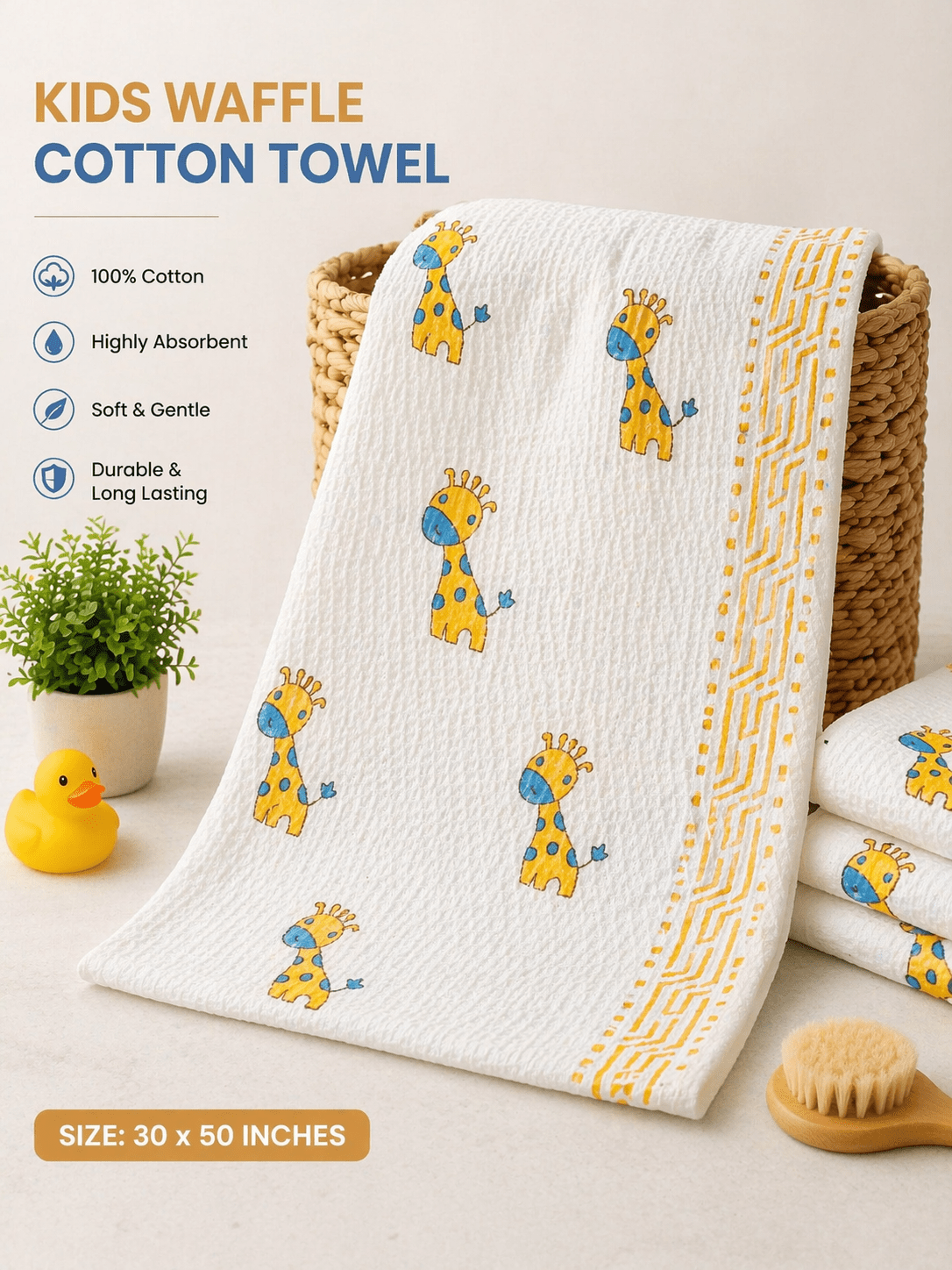 Giraffe Play Towel - Bath Towels - ChapaSsyahii