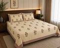 Gulnaar Buti Classic 260 TC Cotton Bedsheet - Bedsheet Set - ChapaSsyahii