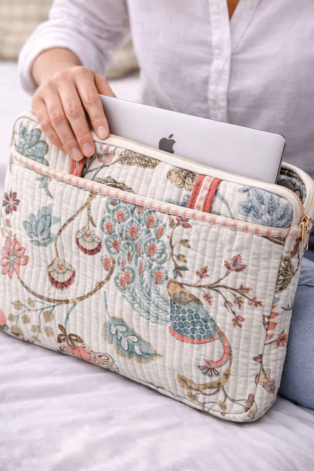 Ivory Peacock - Laptop Bag - ChapaSsyahii