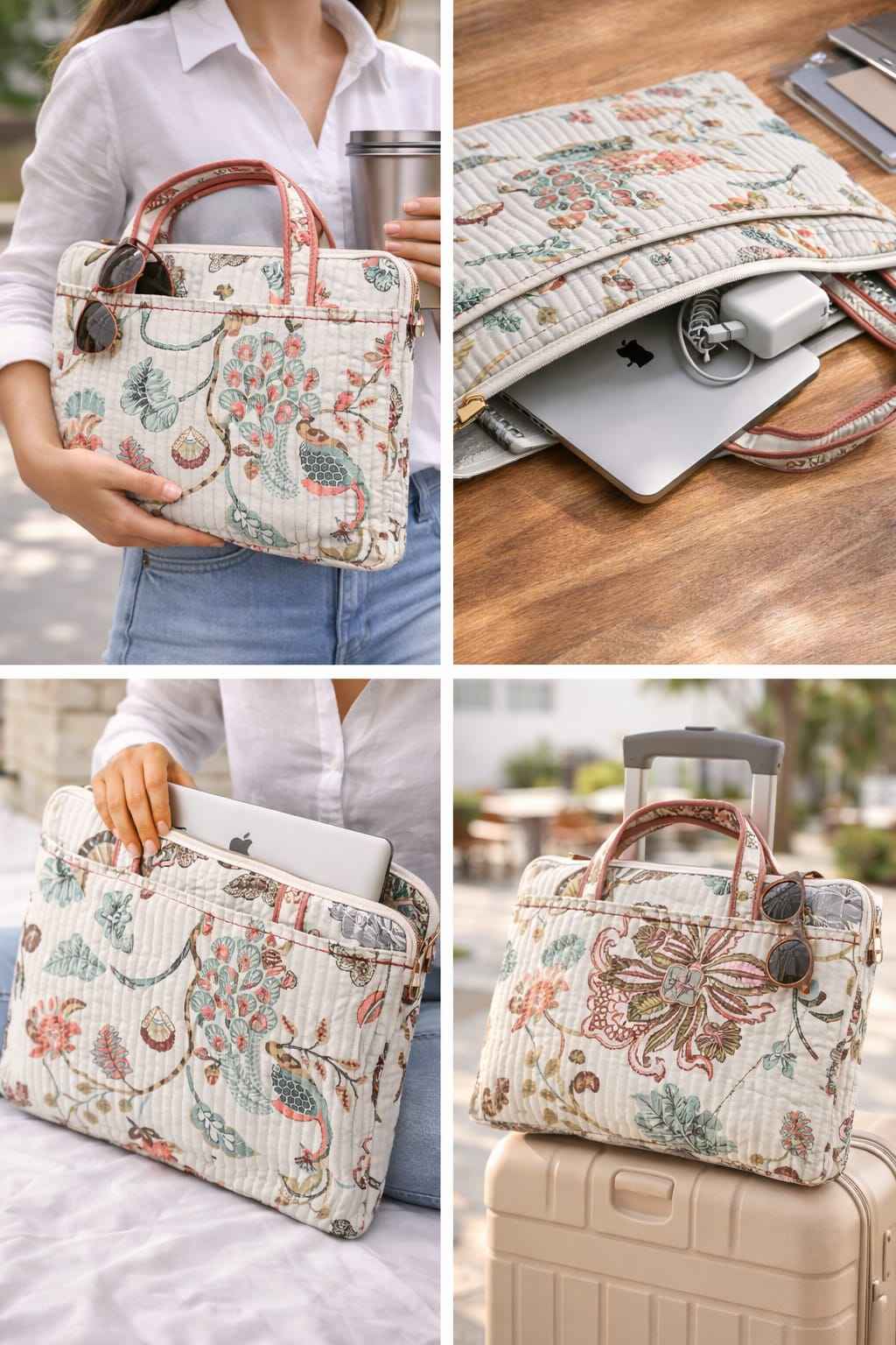 Ivory Peacock - Laptop Bag - ChapaSsyahii