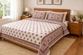 Maroon Floral Buti - Bedsheet Set - ChapaSsyahii