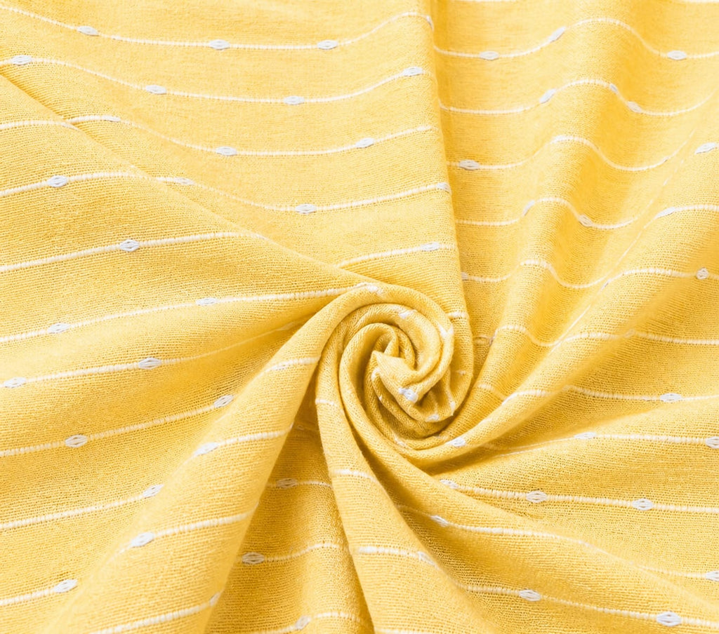Mustard White Stripe Handloom Bedsheet Set - Bedsheet Set - ChapaSsyahii