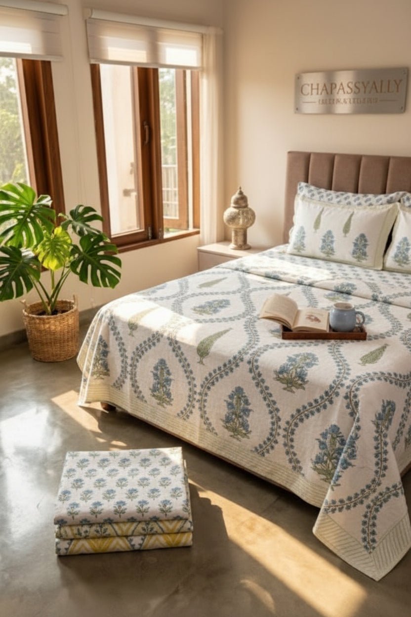 Neel Vatika Botanical - Bedsheet Set - ChapaSsyahii